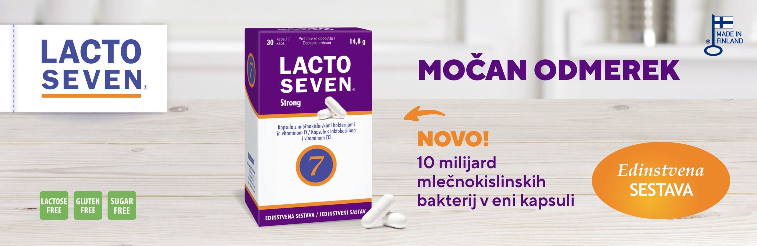 LACTO SEVEN mlečnokislinske bakterije unikatna tekstura!